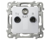 Ospel SZAFIR RTV-SAT zásuvka bílá GPA-ZS/m/00