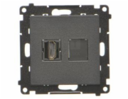 Kontakt-Simon TGHDMI.01/149 HDMI zásuvka (modul) matně černá