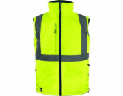 Delta Plus Zateplená, výstražná, oboustranná vesta z polyesteru Oxford, třída 2, barva fluo žlutá-tmavomodrá, velikost: M, FIDJ3HVJATM