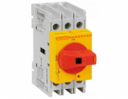 Lovato Electric 3P 40A odpínač, žlutočervená knoflíková hlavice, GA040ARY