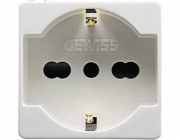 Gewiss Zásuvka 2P+E italský/německý standard 16A 250V bílá (GW20246)
