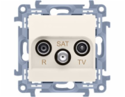 Kontakt-Simon Simon 10 R-TV-SAT anténní zásuvka, krémová IP20 (CASK.01/41)