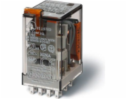 Finder Miniaturní relé 4P 7A 220V DC, indikátor provozu testovacího tlačítka (55.34.9.220.0040)