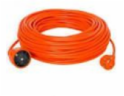 KEL Prodlužovací kabel Garden 1 zásuvka, černý, 10 m, 16 A, oranžový (W-96963)