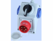 Elektromet Sada C16-48.2N spínač L-0-P + zástrčka 16A IP44 (971652)