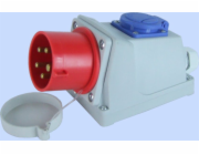Elektromet Pevná červená zástrčka KOMBI 32A 400V IP44 (922045)