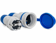 KEL EXTREM sada vidlice + zásuvka 16A 2P+Z 250V IP54 šedo/modrá (ZWG-54)