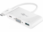 Goobay Stanice/replikátor USB-C - VGA + USB-C + USB bílá ...