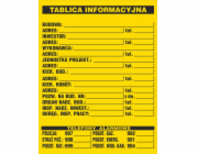 ANRO Informační tabule pro stavebnictví 700 x 900 mm (B1/R/P)