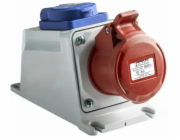 FAMATEL Pevná zásuvka 16A 5P 400V + GS IP54 zásuvka s kolíkem 23606F