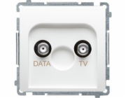 Kontakt-Simon Kontakt - Simon Simon Basic TV-DATA zásuvka typ F bílá (BMAD1.01/11)