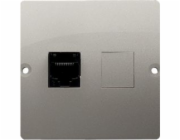 Kontakt-Simon Kontakt - Simon Simon Basic jednoduchá počítačová zásuvka RJ45 kat. 5e saténová (BMF51.02/29)