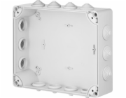 Elektro-Plast PRŮMYSLOVÁ Hermetická krabice bez konektoru 342x282x115mm IP55 s 14 vývodkami, šedá 2723-02