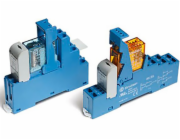 Finder Reléový vazební modul 15,8 mm 2P 8A 24V DC, kontakty AgNi, šroubovací svorky, na DIN lištu 35 mm (48.52.7.024.0050SMA)