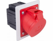PCE Zásuvka s krabicí 32A 5P 400V /80x97/ červená IP44 TWIST 425-6pkr