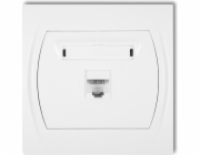 Karlik Logo Single Computer Socket 1xRJ45 White (LGK-1)