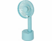 Volteno Přenosný bateriový ventilátor Mini 26x11 cm modrý ventilátor