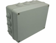 Elektro-Plast Průmyslová hermetická krabice bez tmelu 305 x 244 x 126 mm s 12 kabelovými průchodkami IP55 šedá (2721-02)