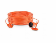 KEL Prodlužovací kabel Garden 1 zásuvka s/bez zásuvky 20 m 10 A IP44 oranžová (W-96971)