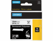 Dymo Permanentní polyesterová páska do tiskárny 19 mm x 5,5 m černý tisk/bílý podklad S0718220 18484 - 18484
