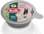 FOLK Kitten Delicate turkey dish Mono - mokré krmivo pro kočky - 85g