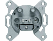 Hager K.1/K.5 anténní zásuvka se 4 výstupy, bez průchozího mechanismu 459410