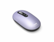 PORT CONNECT Pure MAC, bezdrátová dobíjecí myš, Bluetooth, FreeWheel, 3200 DPI, fialová