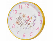 Home Styling Collection Nástěnné hodiny s květinovým motivem, 30 cm