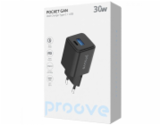 PROOVE Černá nabíječka do zásuvky Silicone Power 2 30W (Type-C + USB)