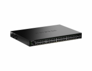 NETGEAR GS348TPv2 - Prepínac - 2+/L3 Lite - inteligentní - 48 x 10/100/1000 (PoE+) + 4 x SFP - desktop, Lze montovat do rozvadece - PoE+ (380 W)