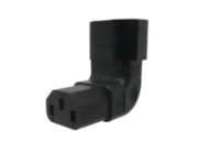 Adaptér vertikálně úhlový IEC C13 na IEC C14 napětí 230V, 10A