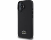 Lacoste LCHMP16MPVCK pevný kryt Iconic Petit Pique MagSafe pro iPhone 16 Plus 6.7" černé/černé