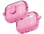 Uniq Kryt Glase Pro pro Apple AirPods Pro 3 s uzamykatelným krytem, růžový