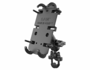 UNPKD RAM QUICK-GRIP XL PHONE HOLDER FOR LARGER DEVICES WITH SHORT ARM AND U-BOLT