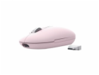 Trust Seron Slim/Kancelářská/Optická/3 200 DPI/USB+BT/Růžová