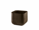 Květináč Keter Cube Planter M whiskey hnědý