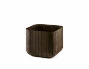 Květináč Keter Cube Planter M whiskey hnědý