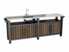 Grilovací stolek Keter UNITY Chef 415 l Walnut