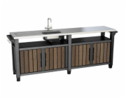 Grilovací stolek Keter UNITY Chef 415 l Walnut