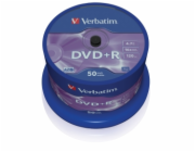VERBATIM DVD+R(50-Pack),Spindl/MattSlvr/16x/4.7GB
