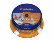 VERBATIM DVD-R(25-Pack)Spindl/Printable/16x/4.7GB