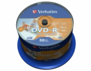 VERBATIM DVD-R(50-Pack)Cake/Print/16x/4.7GB/NoID