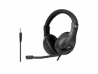 C-TECH Sluchátka MHS-05, 3,5mm jack, k PC, černá