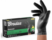 Bradas DIAMOND NITRILOVÉ RUKAVICE ČERNÉ XXL 10-11 / 50 ks.