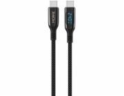 Tiross USB kabel USB-C - USB-C 2 m černý (M105)