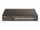 D-Link DGS 1100-18PV2 - Prepínac - inteligentní - 16 x 10...
