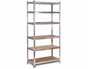 AWTools Regál 6 polic 200x90x50 nosnost 300 kg / 6,0 mm - rychlomontáž