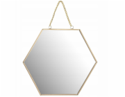 Home Styling Collection Kolekce bytového stylingu Šestihranné nástěnné zrcadlo, šířka 20 cm, zlaté