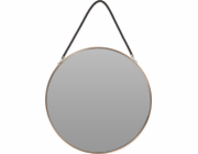 H&S Decoration Zrcátko růžovo-zlaté na popruhu 38 cm