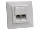 XtendLan Zásuvka 2x RJ-45, Cat5e, stíněná, pod omítku, ši...